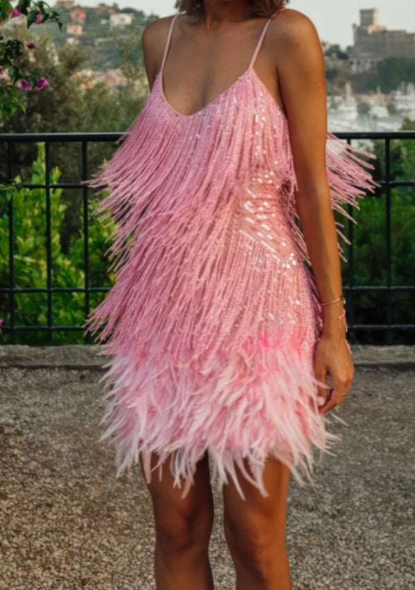 Angelic Pink Mini Dress